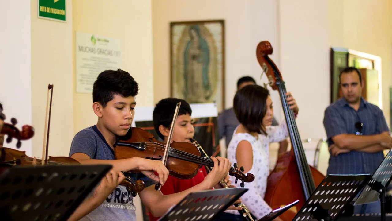 Fotografía de archivo: ensayo de cuerdas de OEPV en 2019