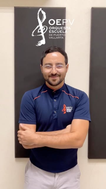 Video by Orquesta Escuela de Puerto Vallarta on September 29, 2026. Puede ser una imagen de de pie, clarinete, trompeta y texto.